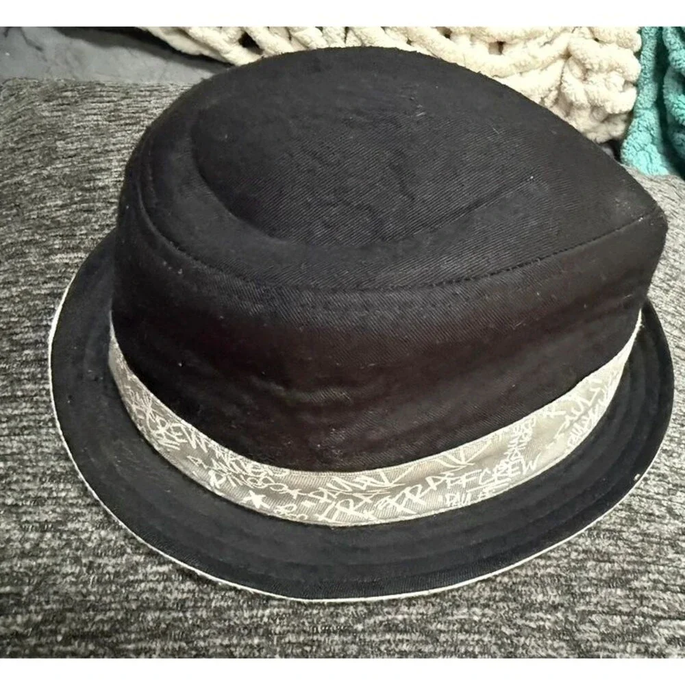 Vintage Boys Paul Frank for Target Black Fedora Hat Y2K Julius Monkey